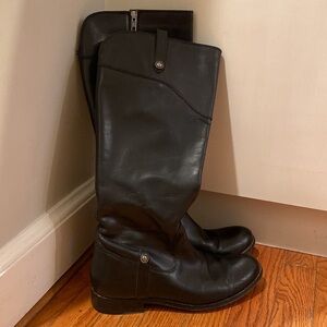 Frye vintage black Melissa style tall riding boots Size 8.5